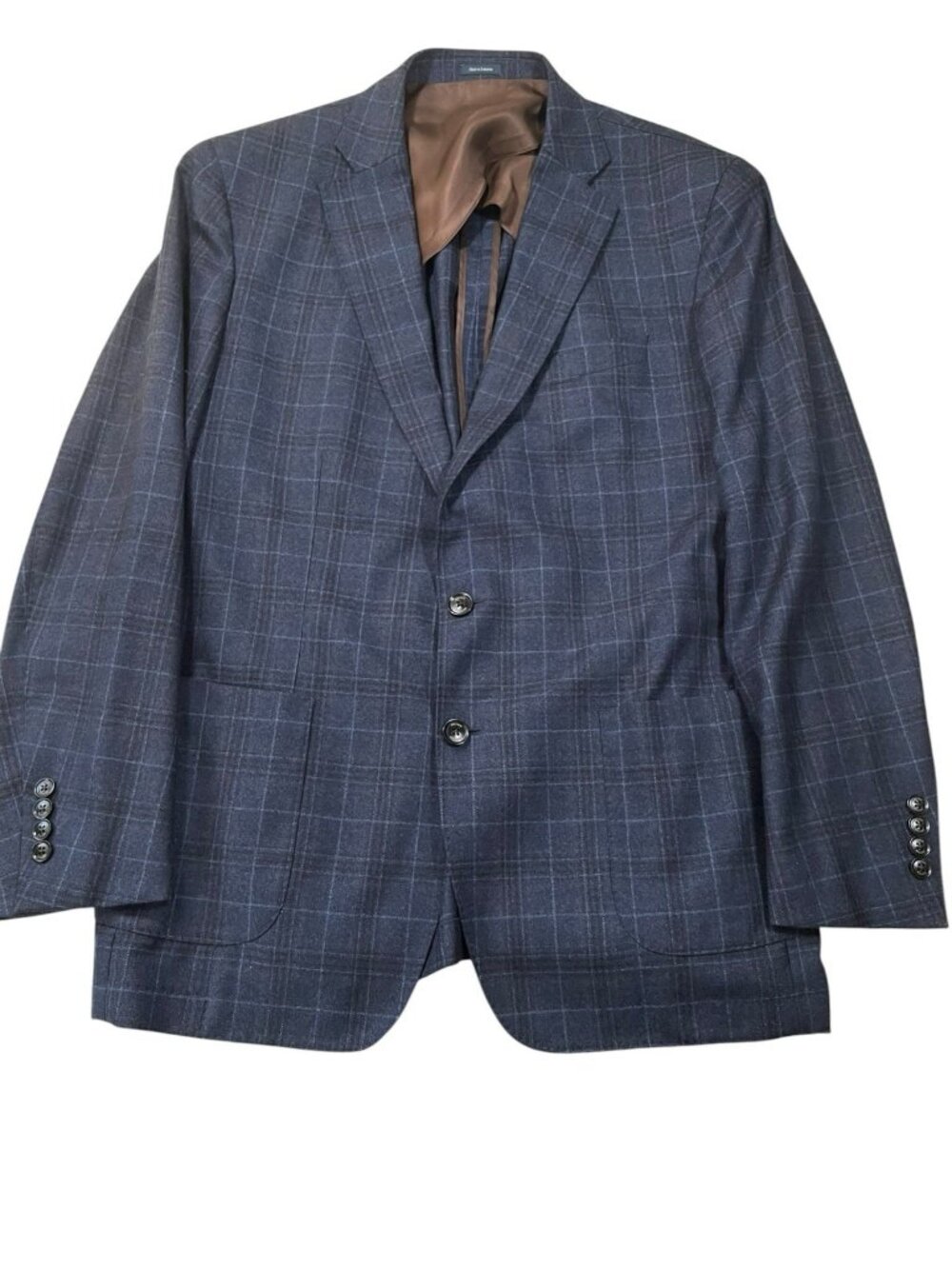 Peter Millar collection Windowpane sport coal Loro Piana Zelander Dream Wool 44R